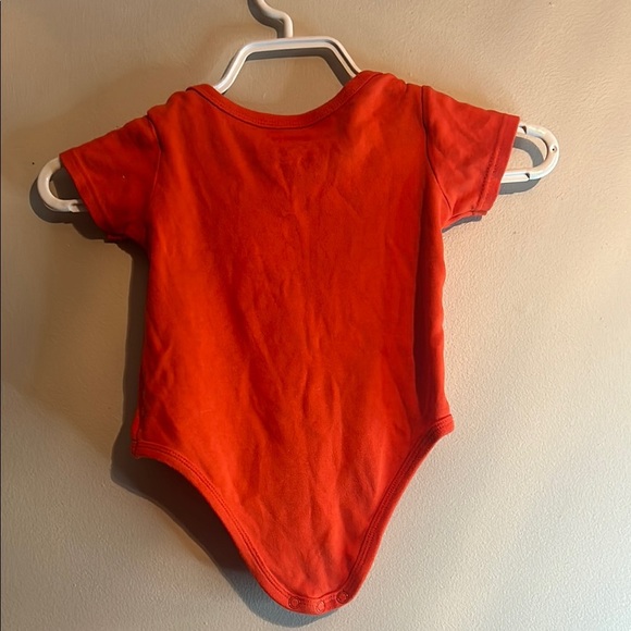 Vibrant Red Bodysuit One Piece with Playful Print - Picture 3 of 3